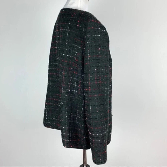 Danny and Nicole Blazer size 18 W Multicolored metallic Tweed 4 button m Jacket - Picture 5 of 10